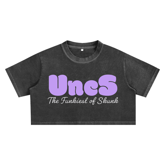 Uncs Snow Washed Crop Top